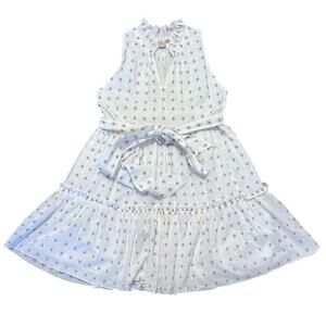 Rungolee V-Neck Tiered Embroidered Mini Dress